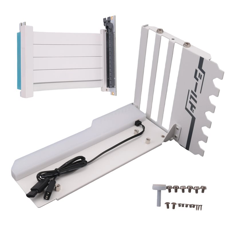 Pcie 4.0 X16 Riser Cable 90 Degree - Delicate Texture-Vertical GPU Mounting Bracket With