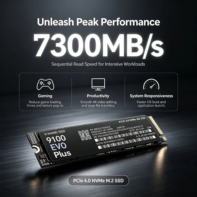 9100 EVO PLUS M.2 NVMe SSD Loa - M.2 Nvme 4Tb Pcie 4.0 Ssd ulasan dan harga