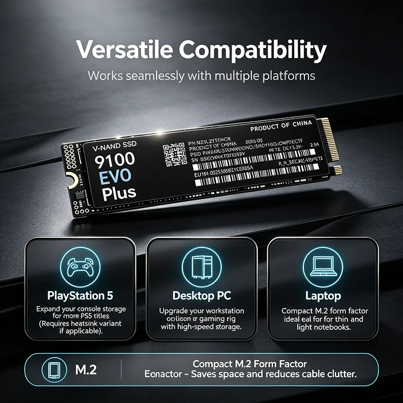 9100 EVO PLUS M.2 NVMe SSD Loa - M.2 Nvme 4Tb Pcie 4.0 Ssd ulasan dan harga