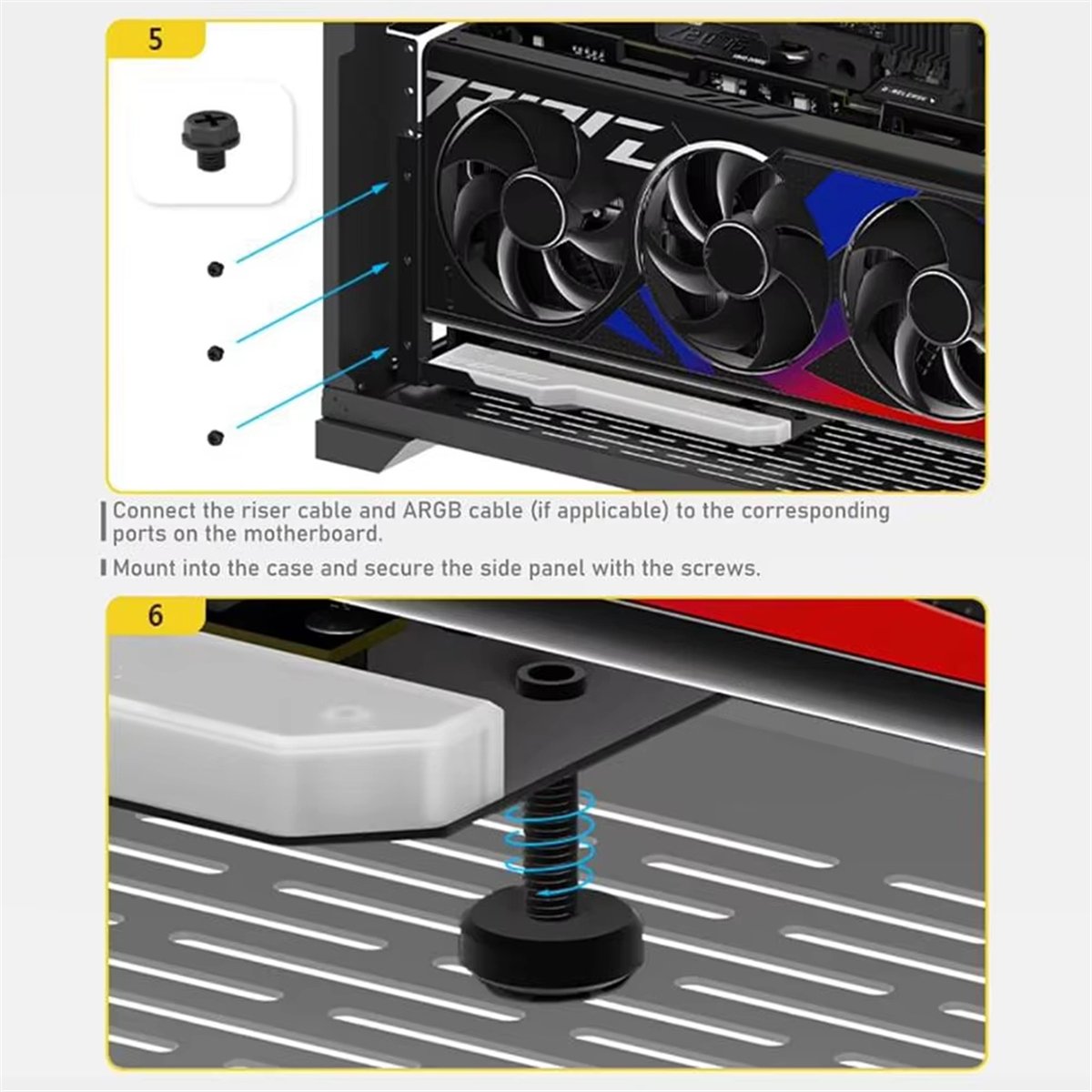 HOTVertical GPU Mounting Brack - Pcie 4.0 X16 Riser Cable 90 Degree ulasan dan harga