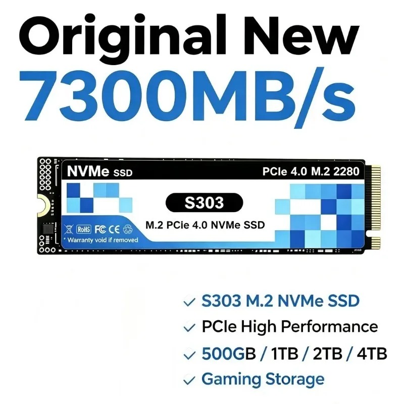 S303 4TB SSD NVMe M.2 PCIe 4.0 - M.2 Nvme 4Tb Pcie 4.0 Ssd ulasan dan harga