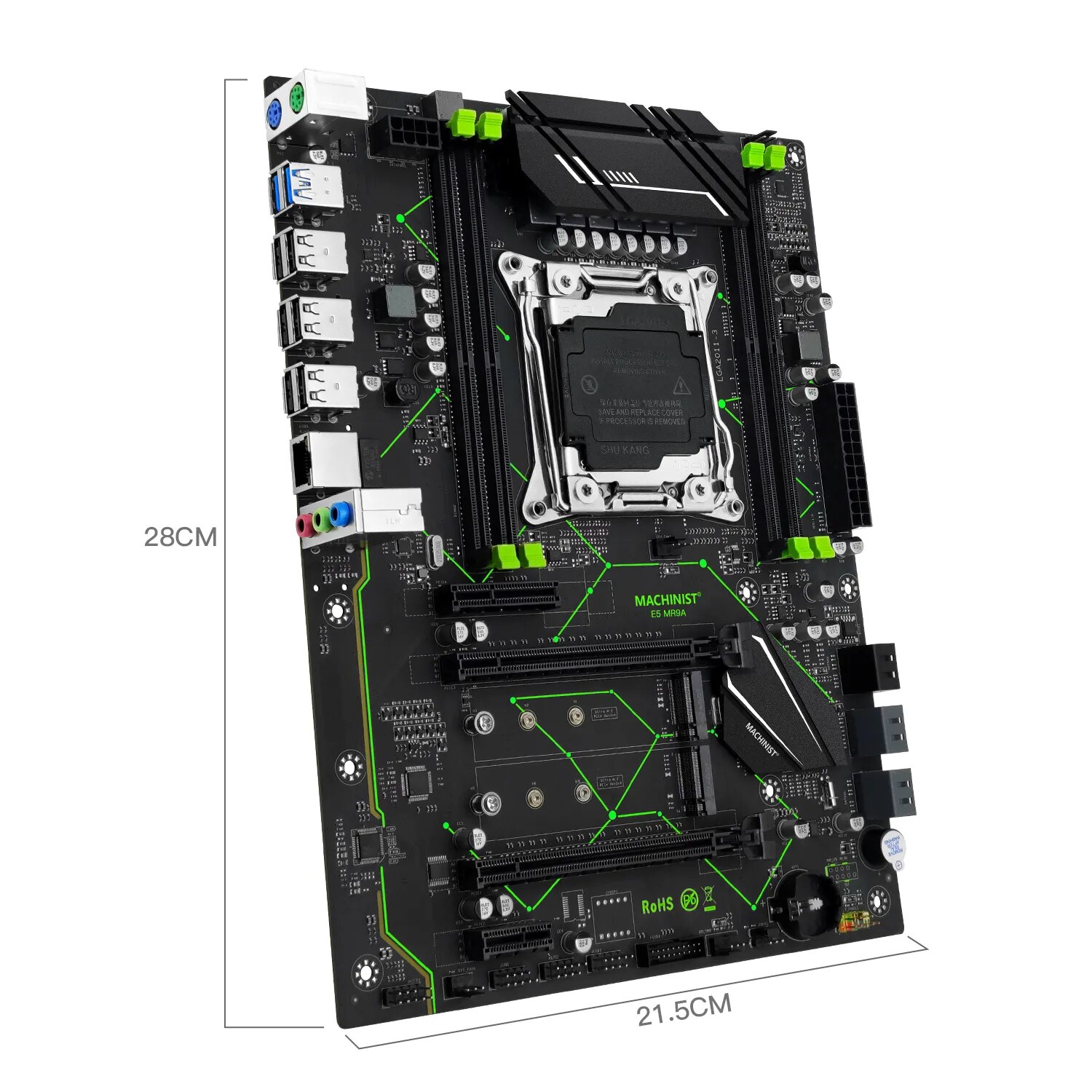 MACHINIST E5 MR9A V1.0 X99 Mot - X99 Dual Cpu Motherboard Combo ulasan dan harga