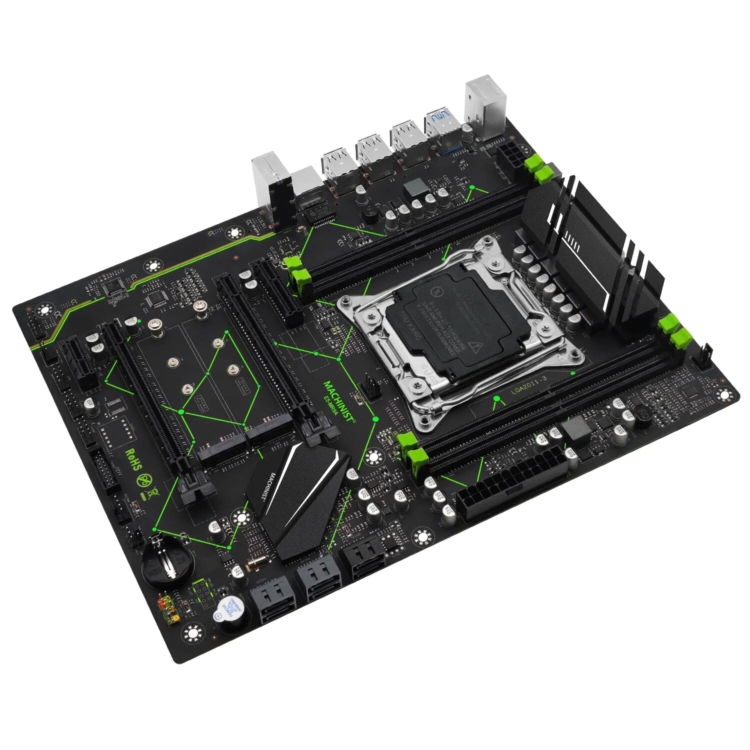MACHINIST E5 MR9A V1.0 X99 Mot - X99 Dual Cpu Motherboard Combo ulasan dan harga
