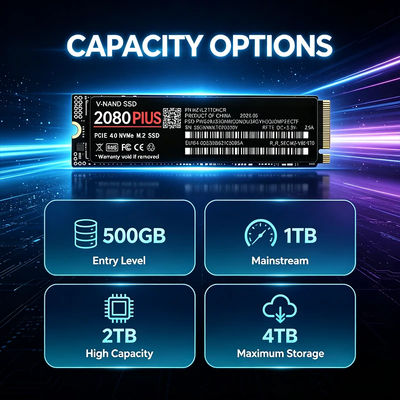 500GB 1TB 2TB 4TB SSD 2080 PLU - M.2 Nvme 4Tb Pcie 4.0 Ssd ulasan dan harga